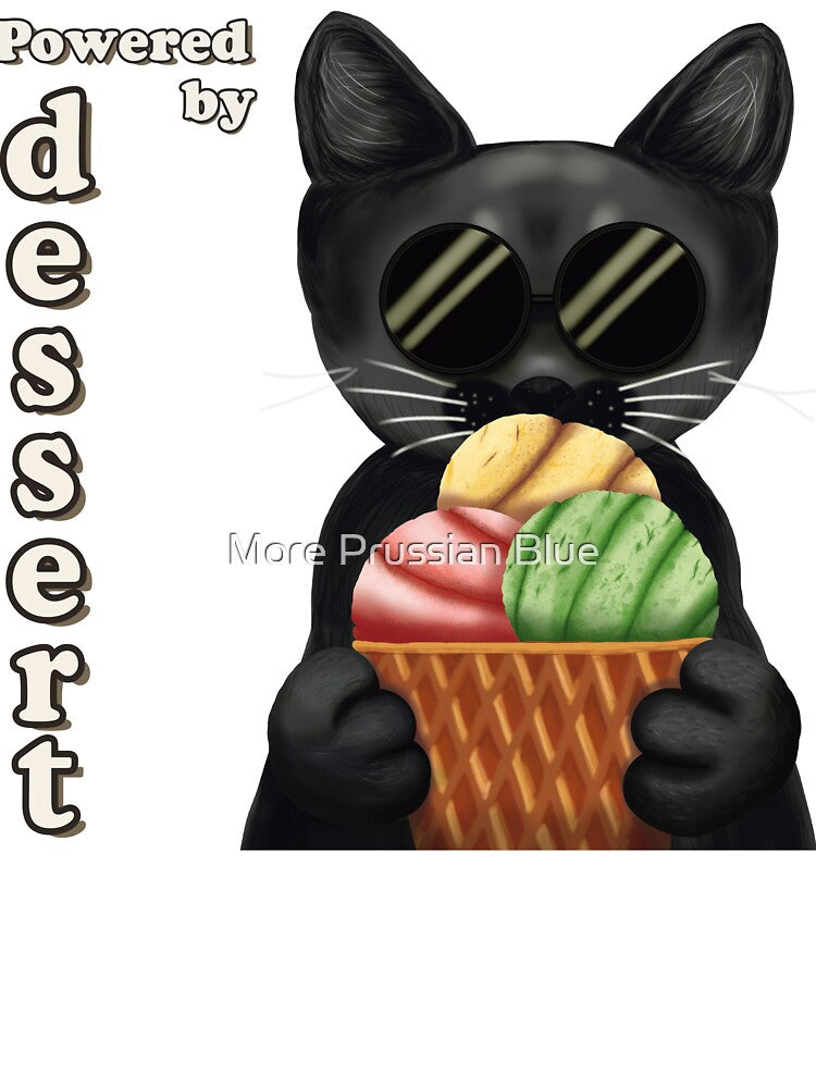 Powered by Dessert | Cool Black Cat Ice Cream by More Prussian Blue
