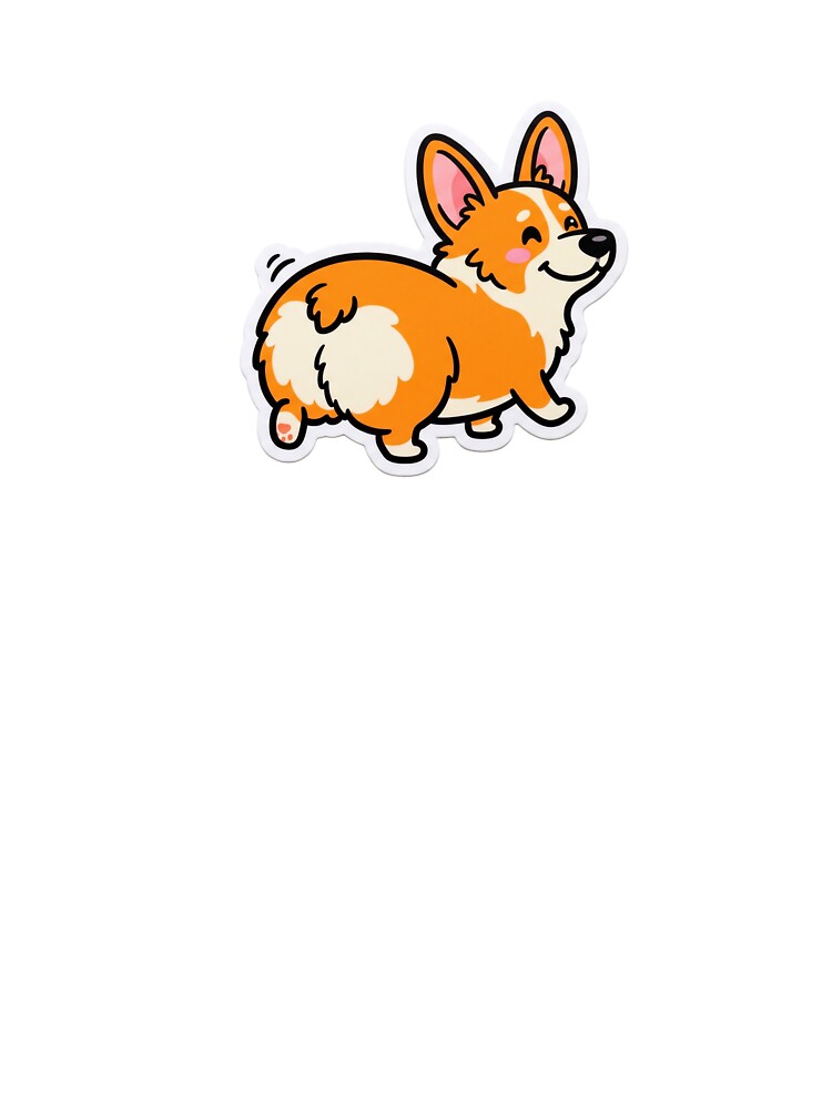 Funny Corgi Butt Cartoon Sticker by Magimel