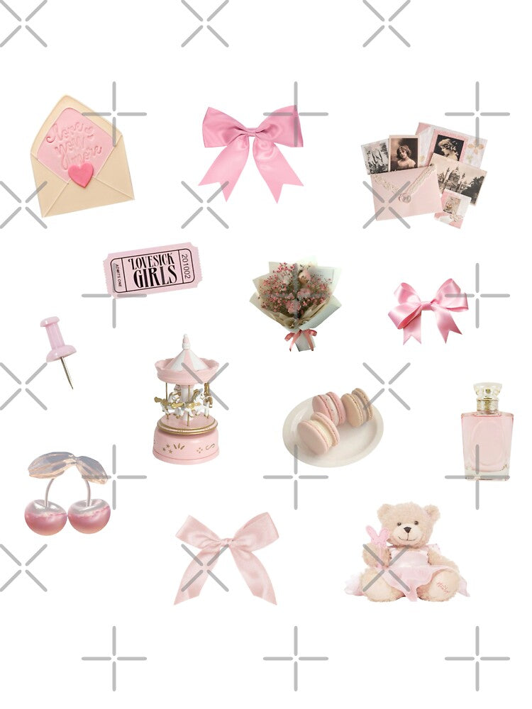 coquette pink set by delicate-pov