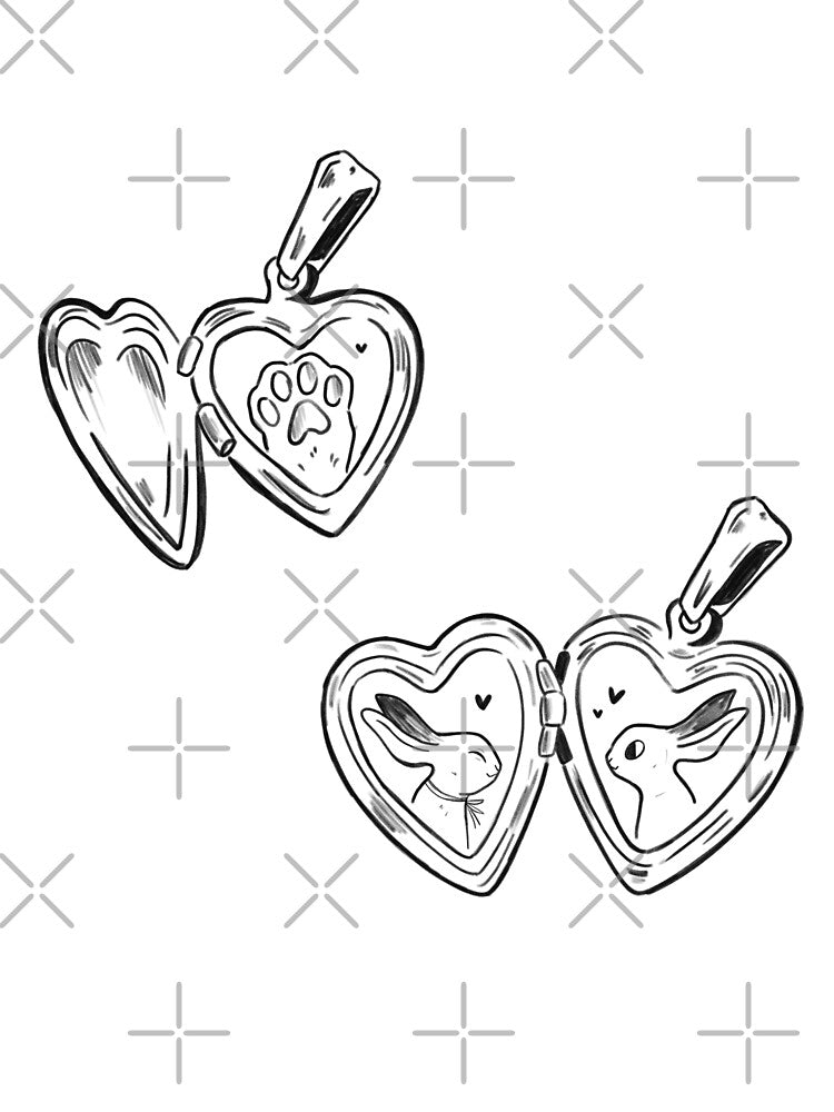 heart locket bunnies by delicate-pov