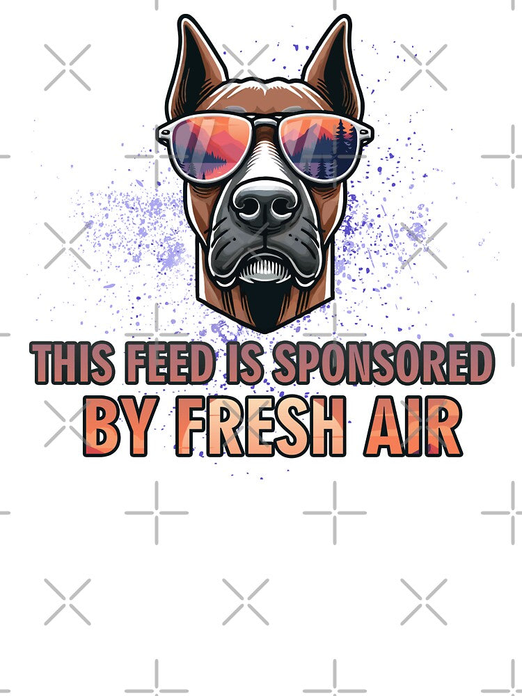 This Feed Is Sponsored by Fresh Air - Funny Hiking Dog Gift by GraphicComet