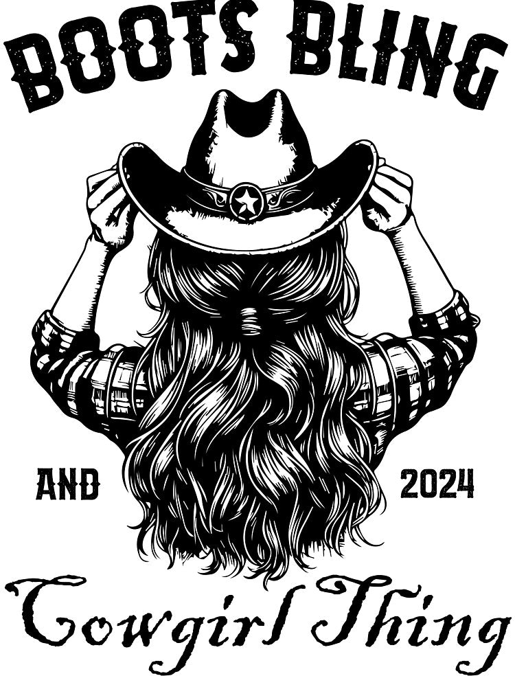 Boots, Bling, and a Cowgirl Thing - Western Cowgirl Style Design by Fernandink1