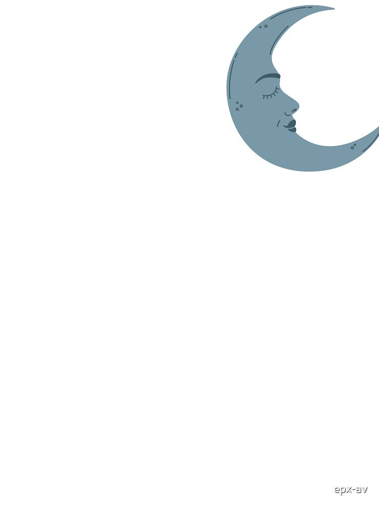 Ancient Whimsigoth Sleeping Crescent Moon Face by epx-av