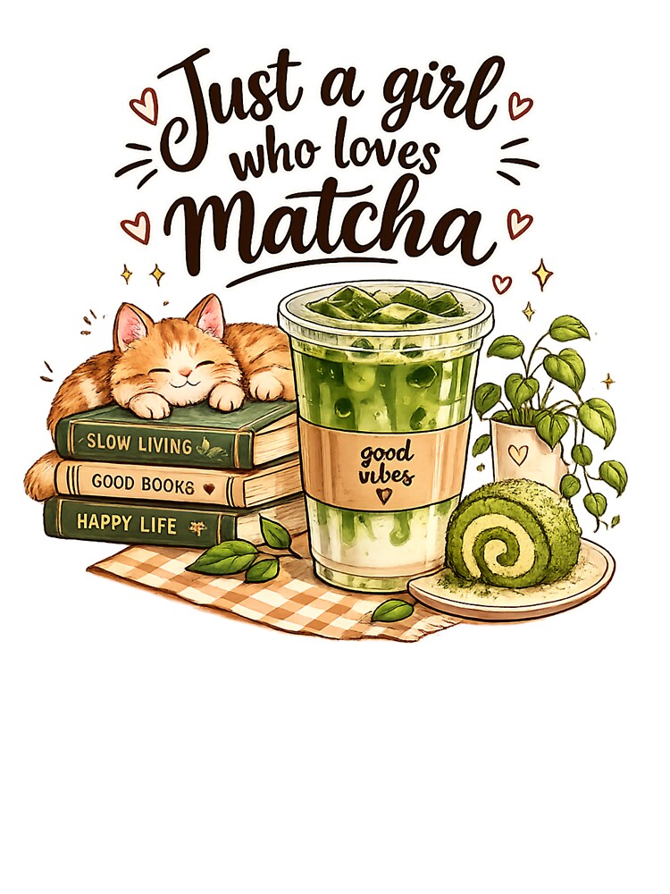 Just a Girl Who Loves Matcha | Cute Kawaii Matcha Tea Aesthetic by Miming
