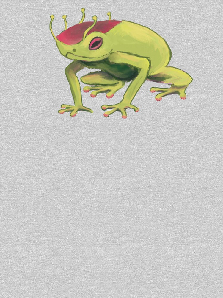 Whimsical Green Frog by galaxybuttt