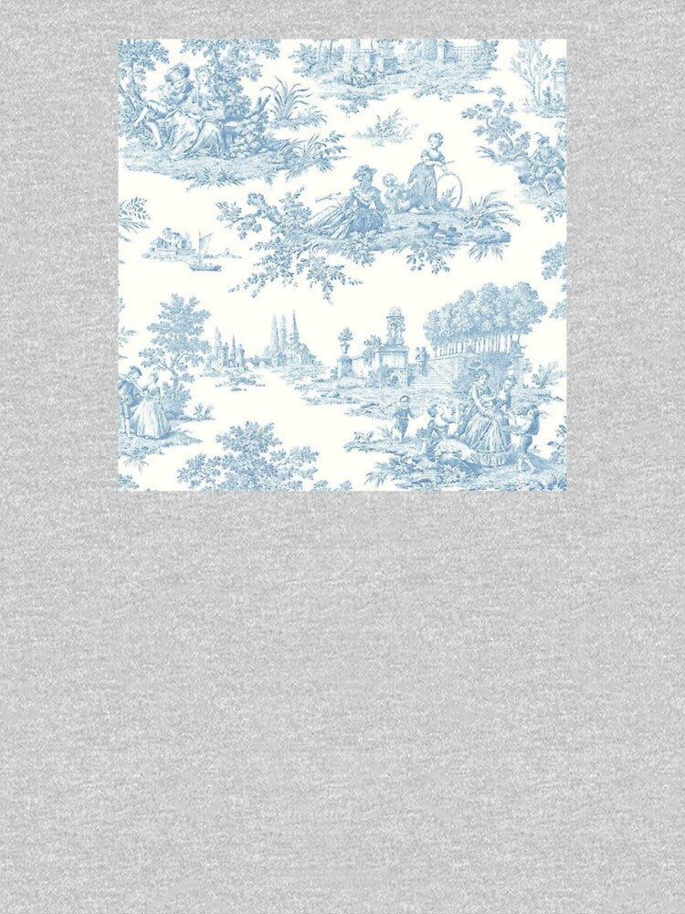 Blue Toile De Jouy - Classic French Landscape by sugaroux