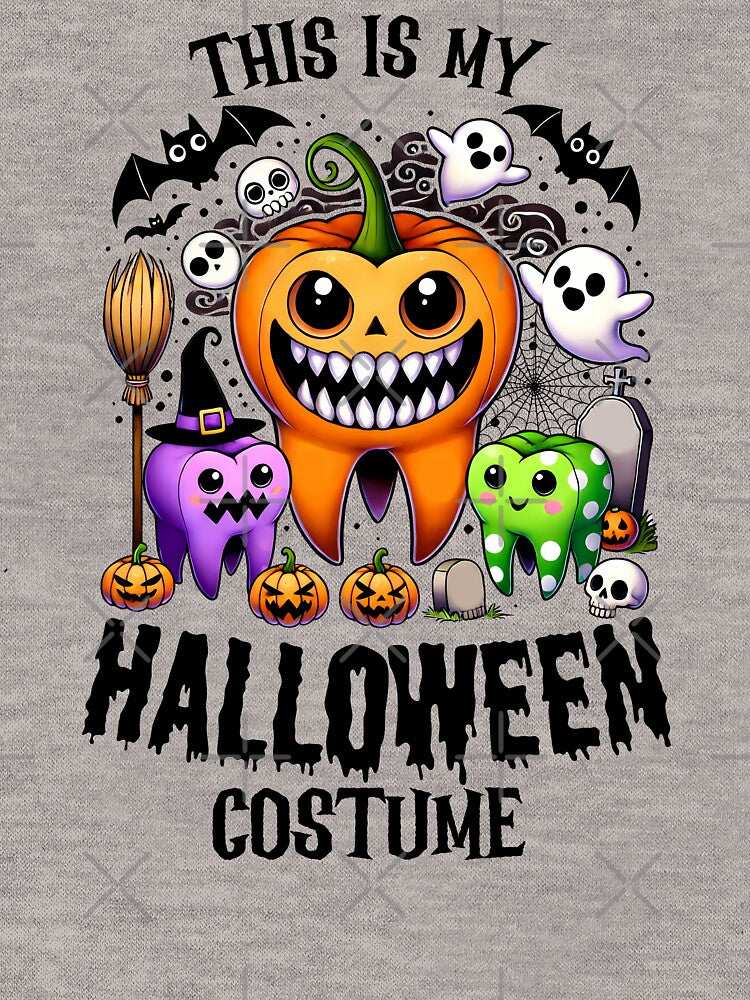 This is My Halloween Dental Costume, Funny Halloween Teeth Dentist by WanderTravels