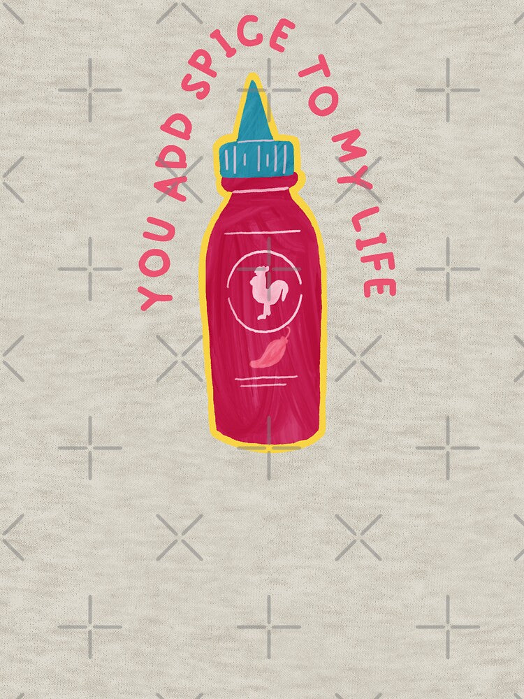 "You Add Spice to My Life" Hot Sauce Sticker by HELL0WBELLO