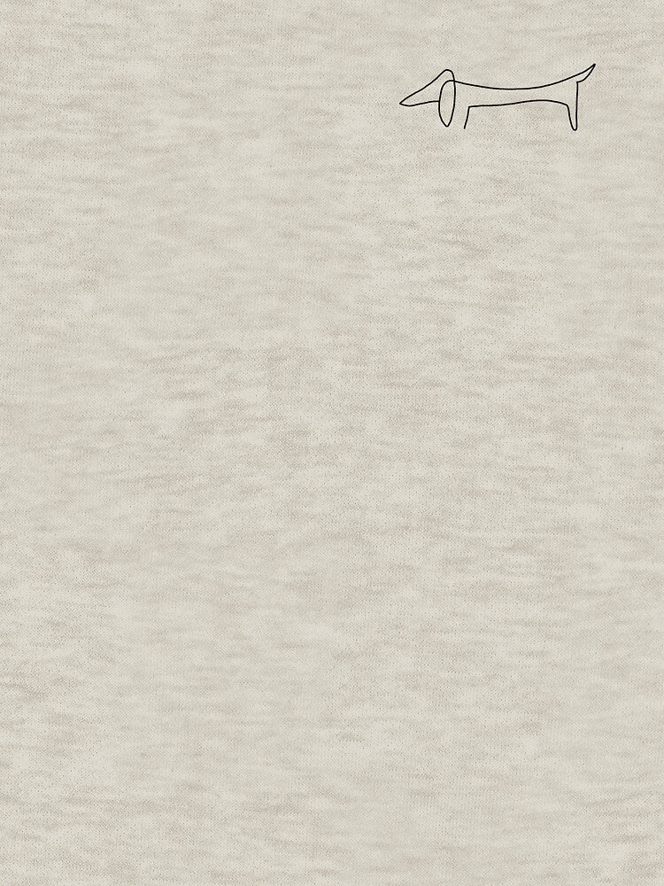 Minimalistic Dachshund Drawing by Andy Cunningham Designs