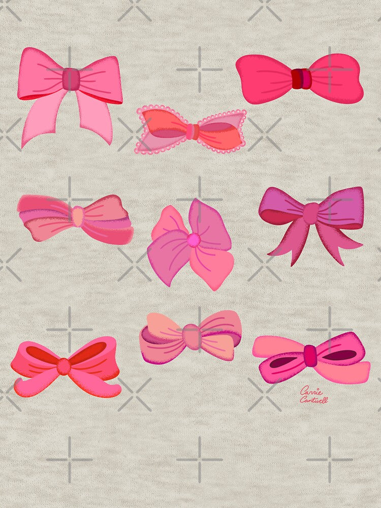 Vintage Bows - Pink Palette by Carrie Cantwell Art