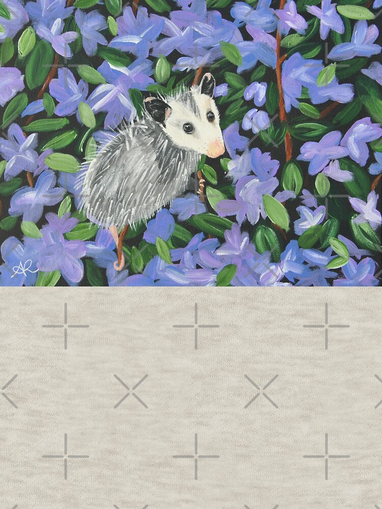 Purple Youth, Opossum Painting by Joyful Chaos Art