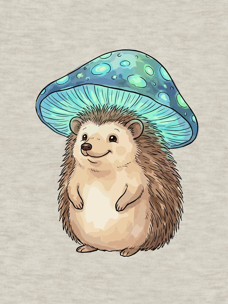 Fairycore Aesthetic: Glowcap Hedgehog by bapupa