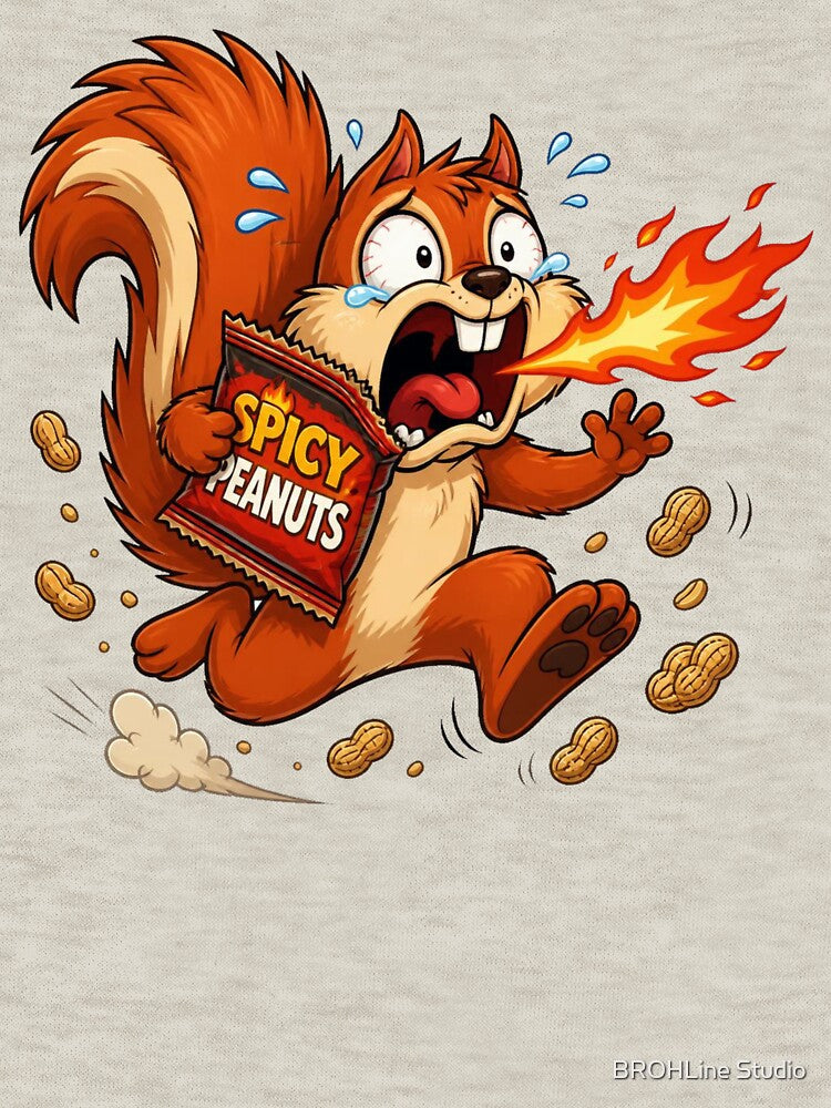 Spicy Peanut Squirrel Cartoon Mascot by BROHLine Studio