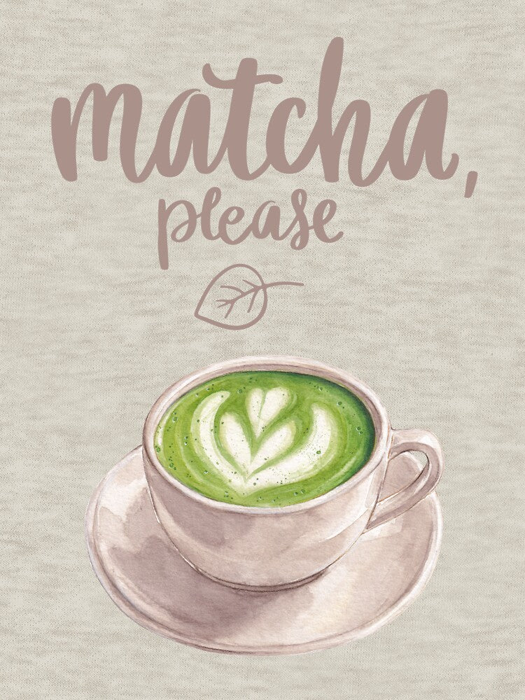 Matcha, Please – Cute Matcha Latte Shirt by Kasad