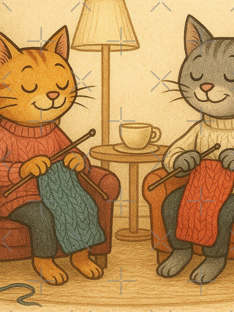 funny cat knit sweater by Mauswohn