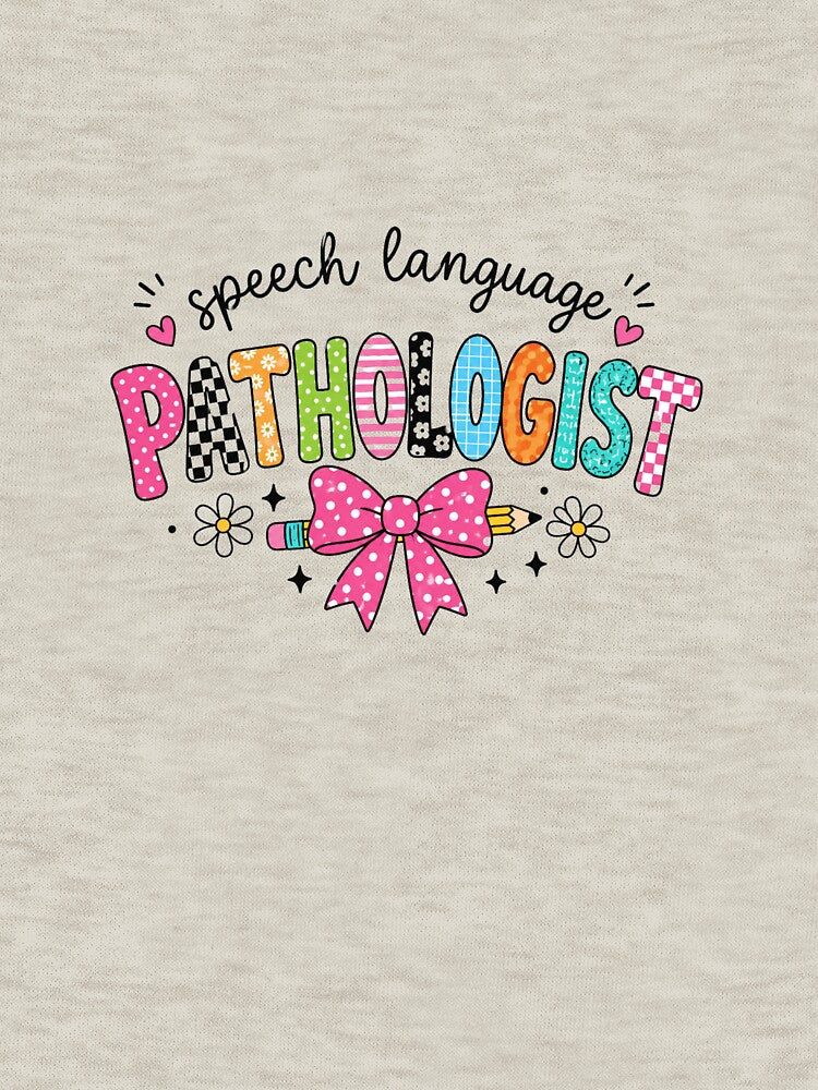 Speech Language Pathologist Colorful Bow Pencil SLP Appreciation by bosamji