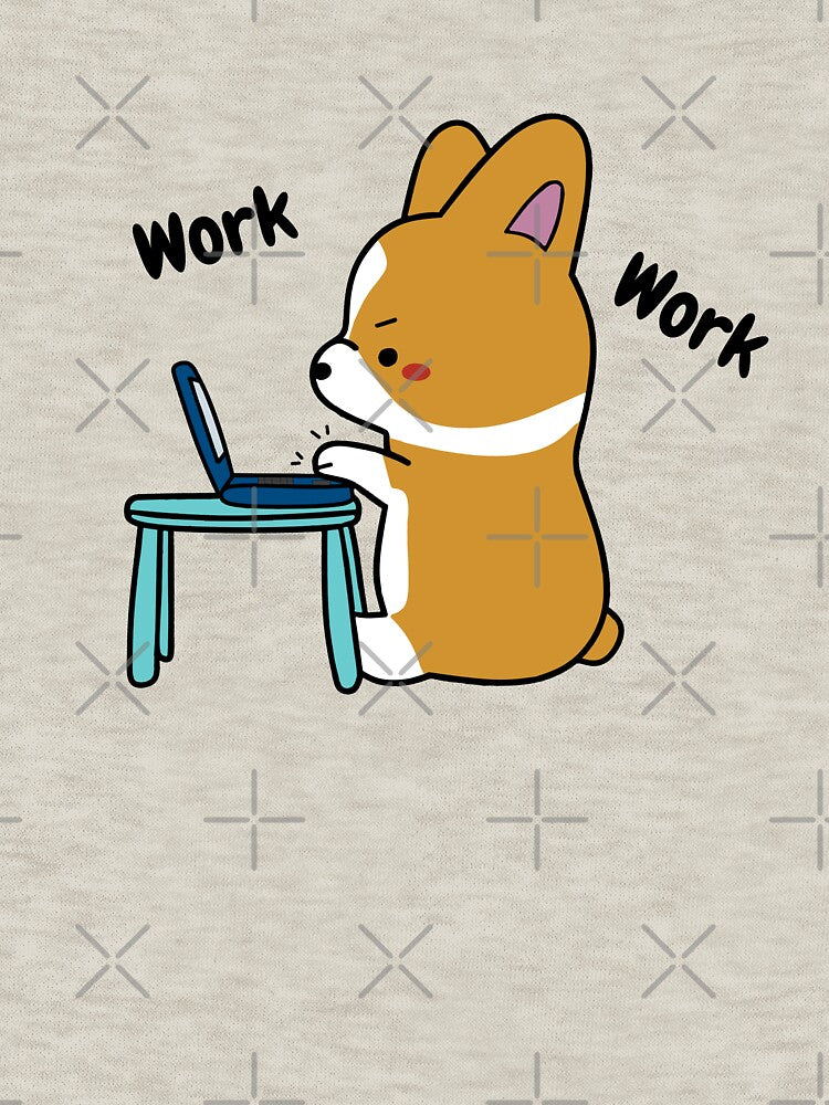 Work From Home Corgi by Hustlercredo