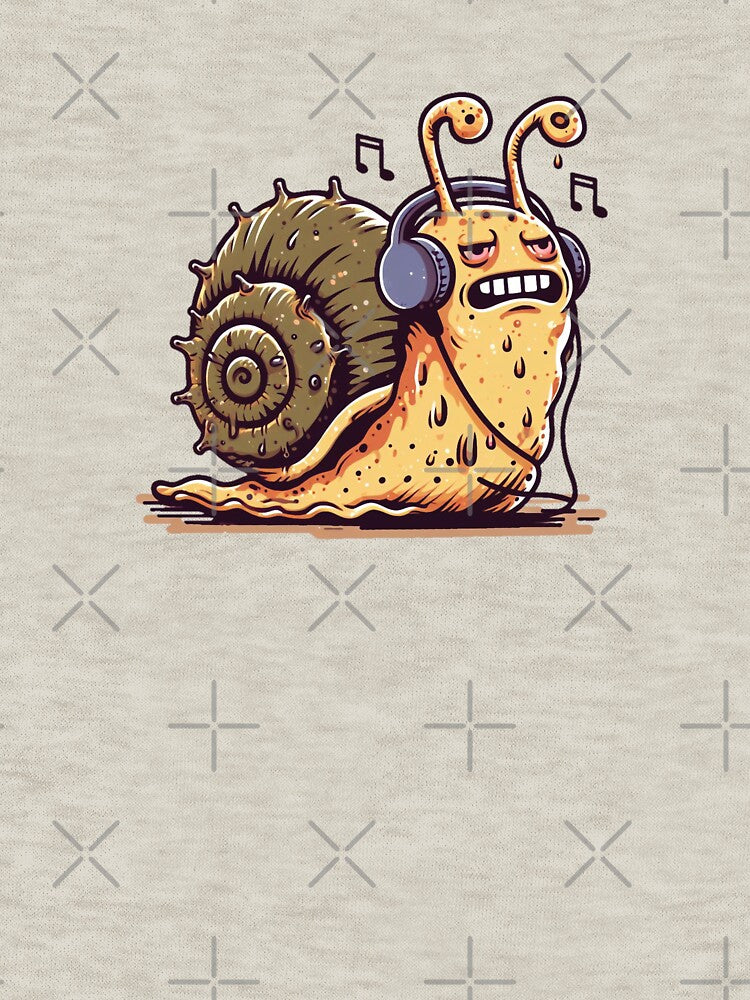 Stressed Snail Listening Music by Scaryzz