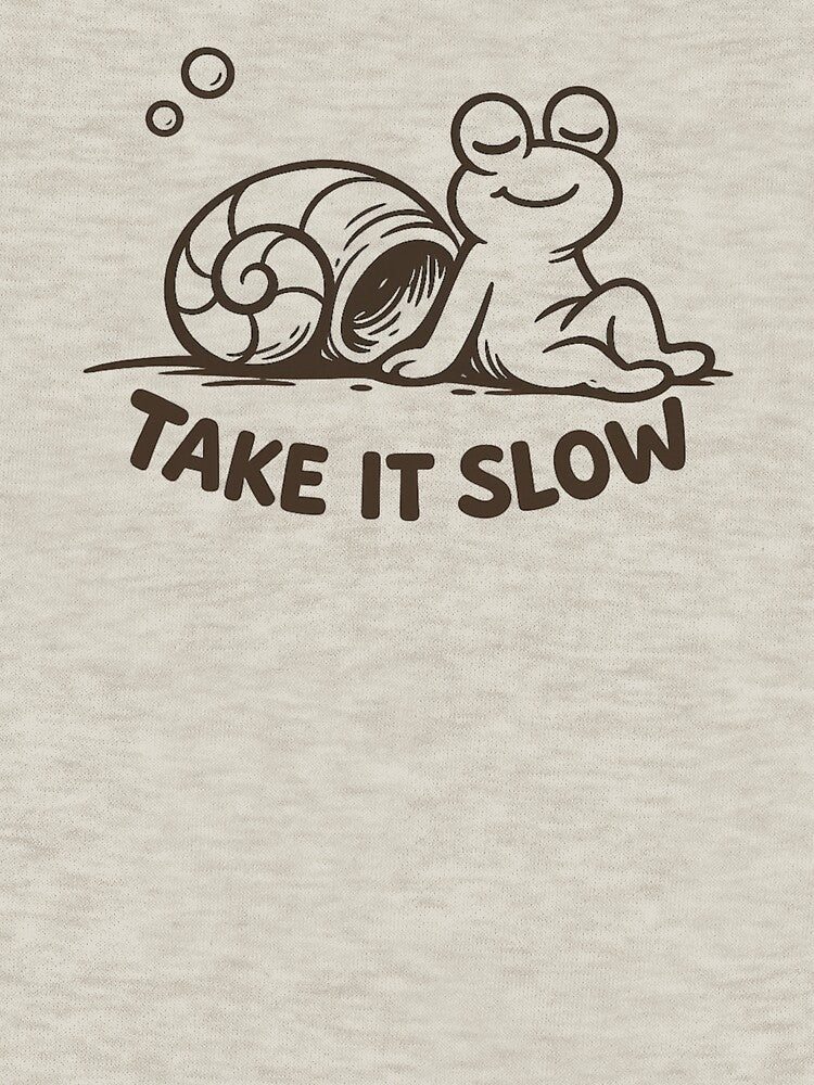 Take It Slow Snail – Cute Minimalist Aesthetic Relaxing Animal Design by JonelCrafts