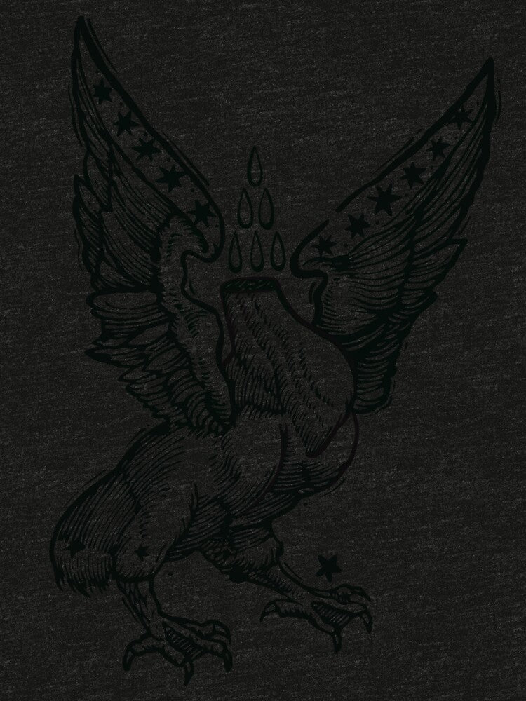 Medieval Beast - Esoteric Engraving Drawing - Black Version by Arcane Orchid