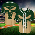 Retro Skull Jameson Whiskey Baseball Jersey - Aopprinter