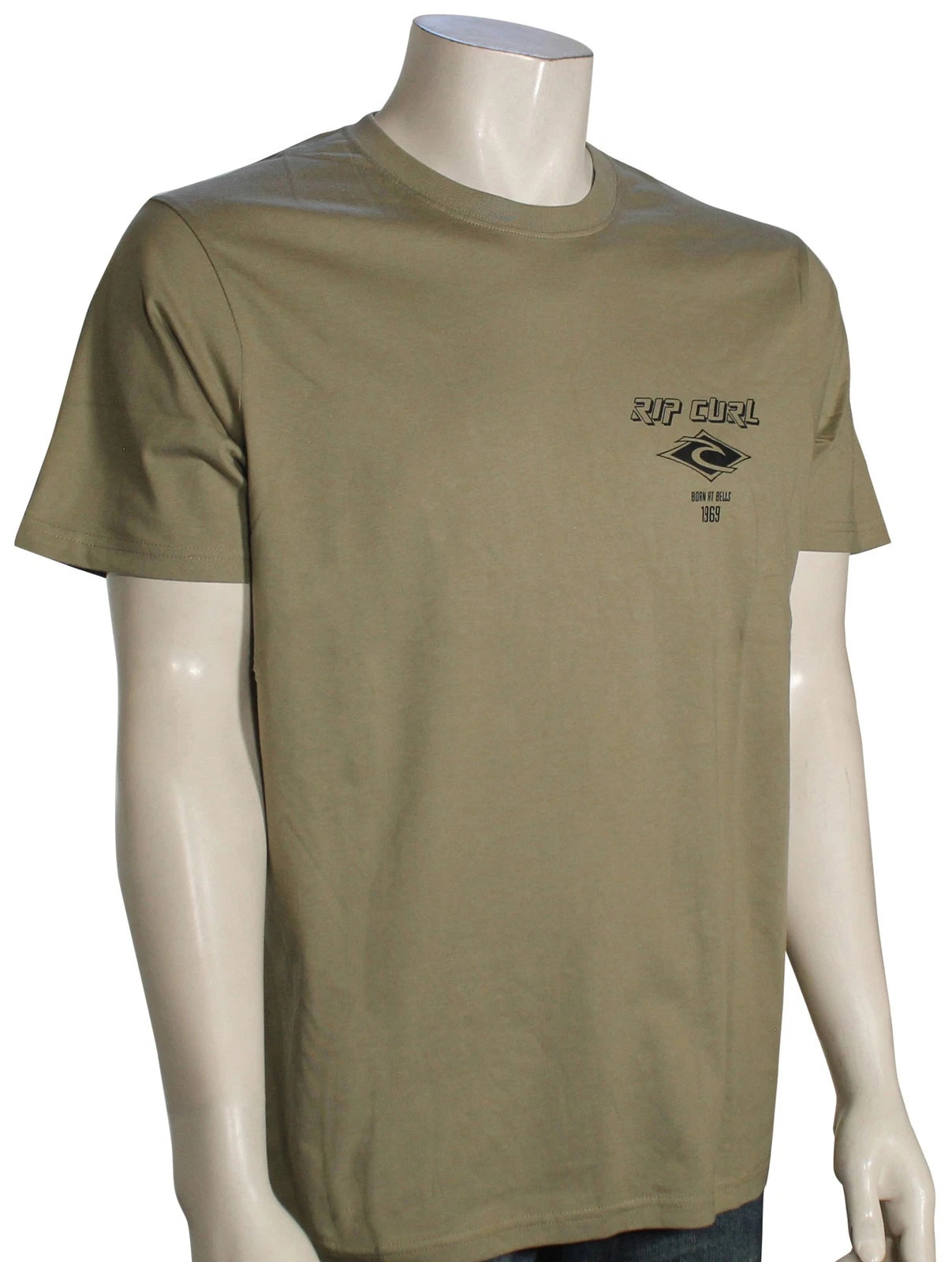 Rip Curl Fade Out Icon T-Shirt - Washed Moss - New