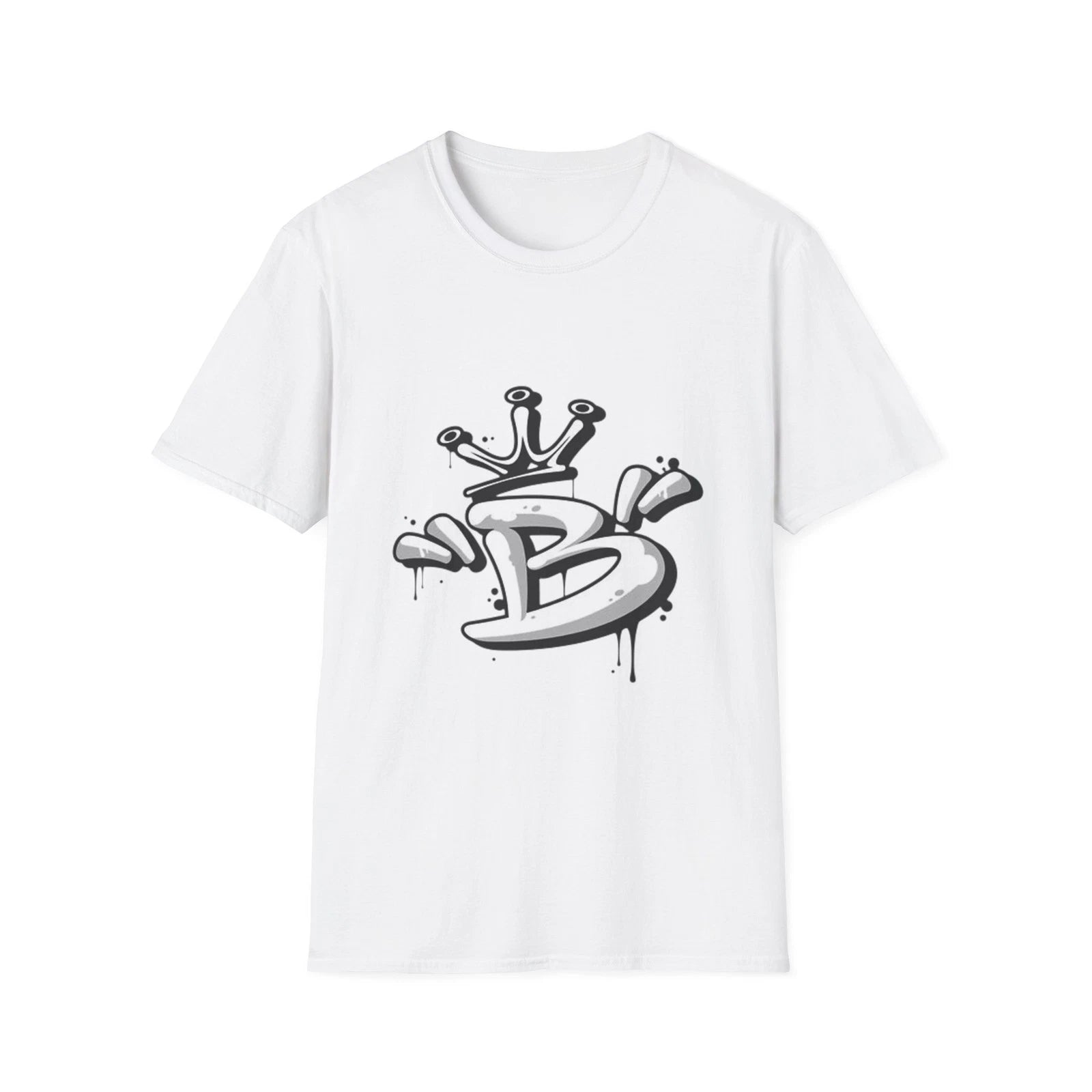 Graffiti Crown B Letter T-Shirt | Urban Street Art Tee