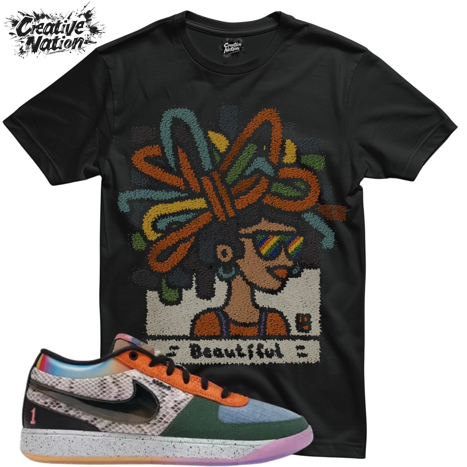 Shirt To Match 1 Unisex Tee Sneaker Shirt Afro Shirt For Sneaker Tee Outfit