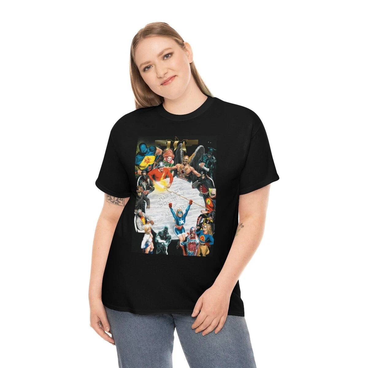 JSA Justice Society of America Modern T-shirt JLA Black Adam
