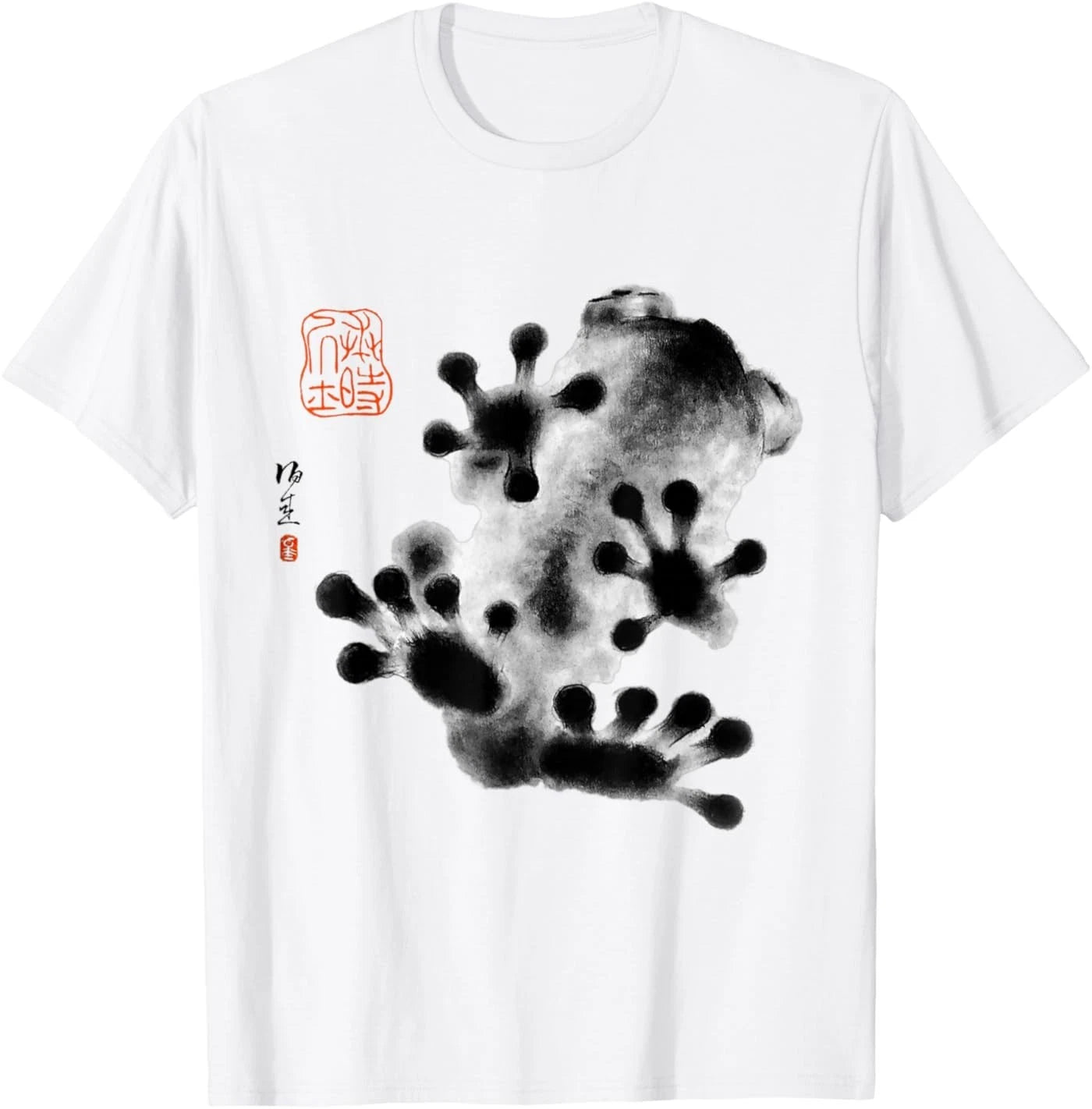 Grumpy Frog Japanese Art Graphic Tees Aesthetic Streetwear T-Shirt