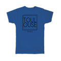 Gift T-Shirt : TOULOUSE France Square Modern Minimalist Font