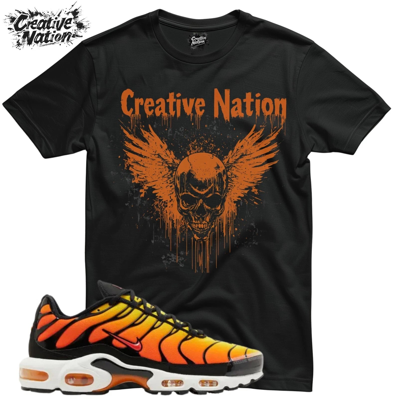 Shirt To Match Air Max Plus Sunset Unisex Tee Sneaker Shirt Skull Shirt