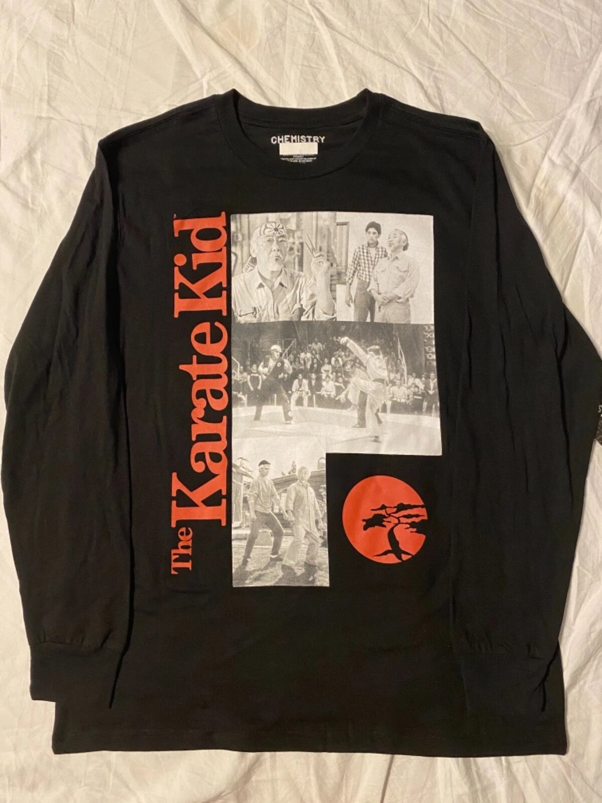 THE KARATE KID 2 3 movie JOHNNY Cobra Kai Mr Miyagi MENS New LONG SLEEVE T-Shirt