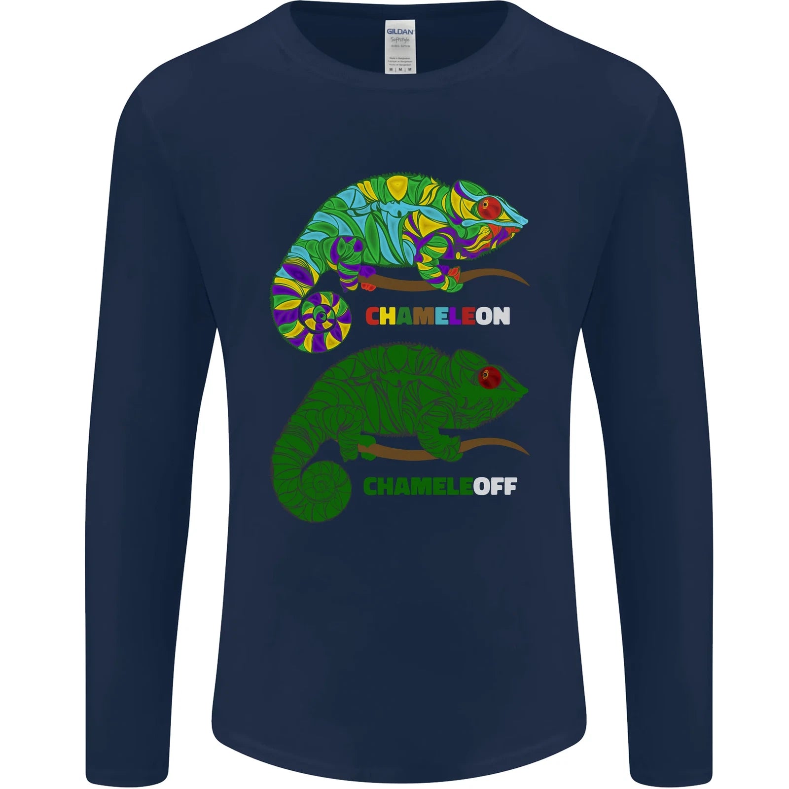 Chameleon Chameleoff Funny Off On Mens Long Sleeve T-Shirt