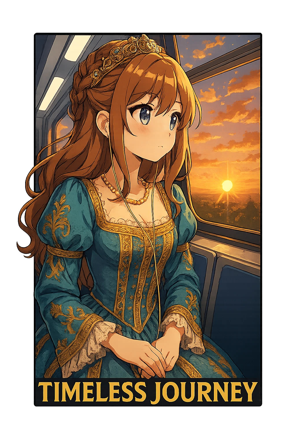 Unisex Graphic T-Shirt Timeless Journey Anime Girl Gift for Fans Retro Aesthetic