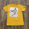 3Forty Inc. Men's Basketball Graphic Yellow T-Shirt Size M