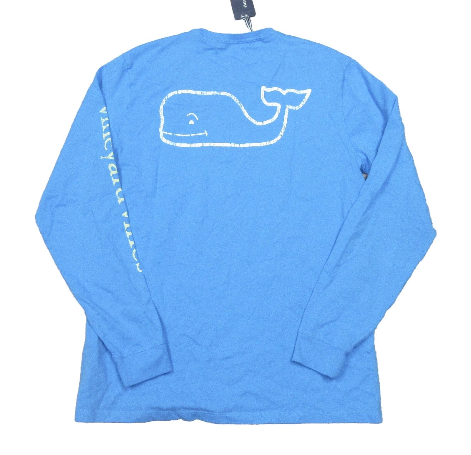 Vineyard Vines Men's Keel Blue Two-Tone Vintage Whale Pocket T-Shirt