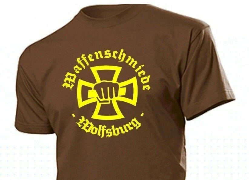 T-Shirt Weapon Forger Wolfsburg GR S-XXL Weapon Blacksmith Iron Cross EK1