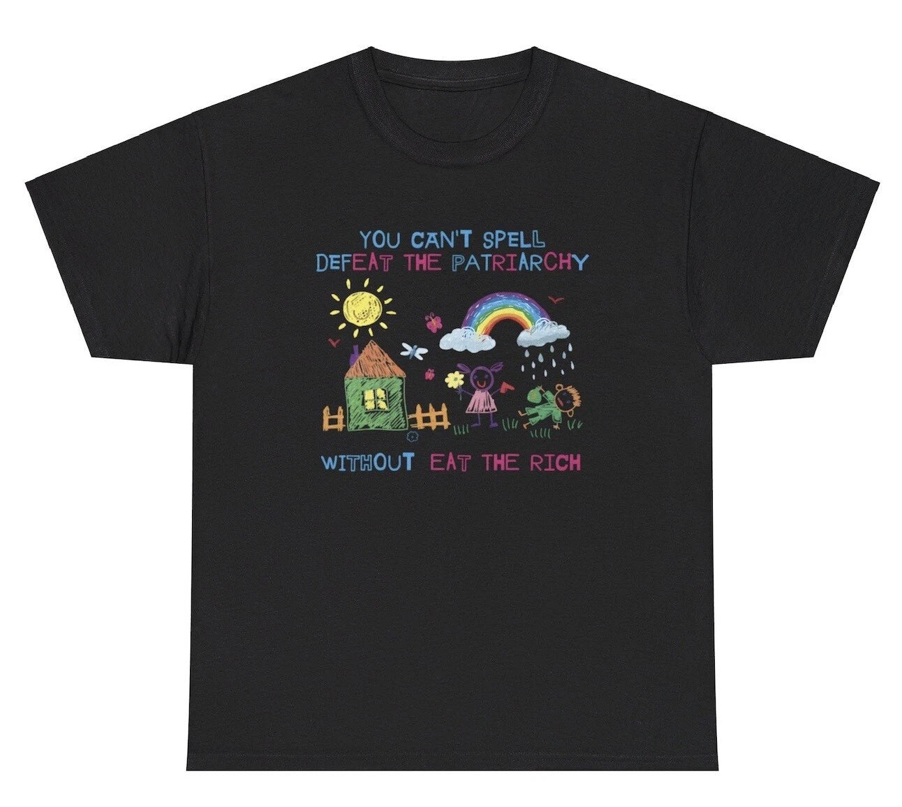 You Can’t Spell Defeat The Patriarchy Without Eat The Rich T Shirt Funny Tee