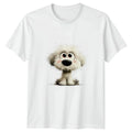 Cute Fluffy White Dog Puppy T-Shirt Pet Lover Dog Birthday Gift For Him And Her
