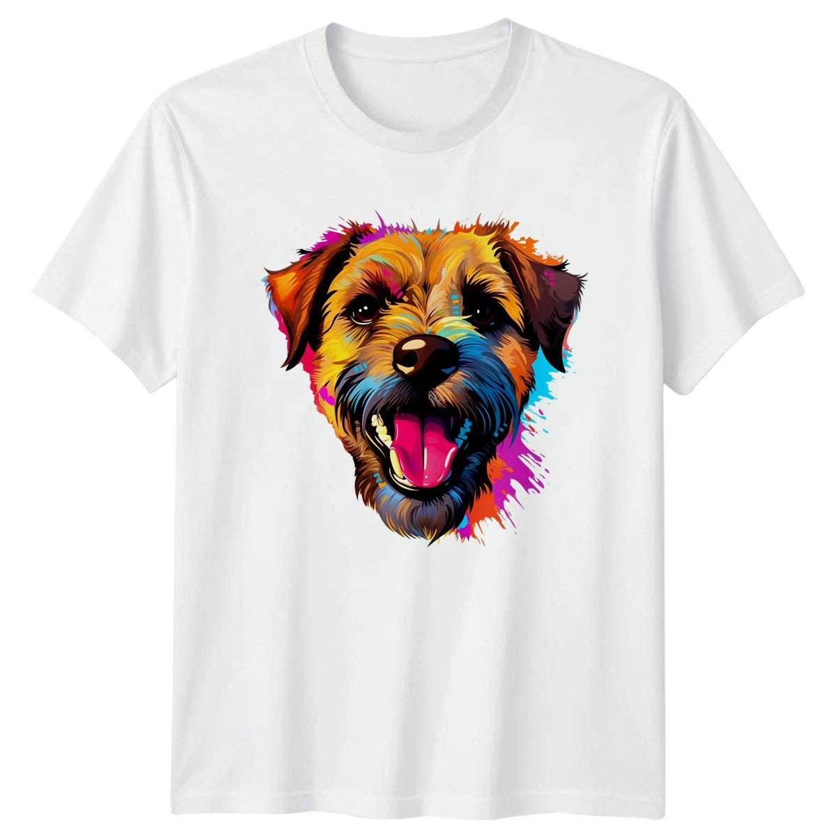 Colorful Terrier Dog T-Shirt Pet Lover Gift For Him And Her