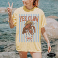 Lobster Cowboy Comfort Colors Shirt, Coquette Trendy Yee Claw Funny Lobster Tee