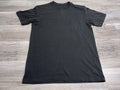 Eddie Bauer Black Crew Neck Short Sleeve Pocket Tee Adult Sz M Blank Minimalist
