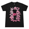 Machine Gun Kelly MGK Tickets to My Downfall Pink Graphic T-Shirt Black Mens