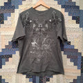 Y2K Urban Legends MMA Mallcore Shirt SZ XL AOP Heraldic Eagle Wings Fluer De Lis