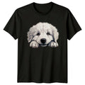 Great Pyrenees Dog Peek A Boo Style Cute Puppy T-Shirt
