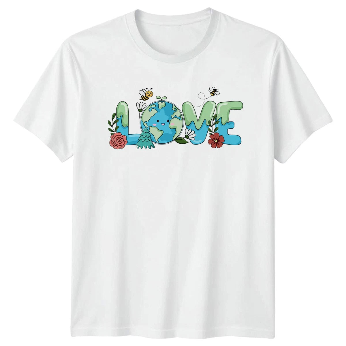 Love Womens T-Shirt Cute Earth Day Environmentalism Earth Day Gift For Her