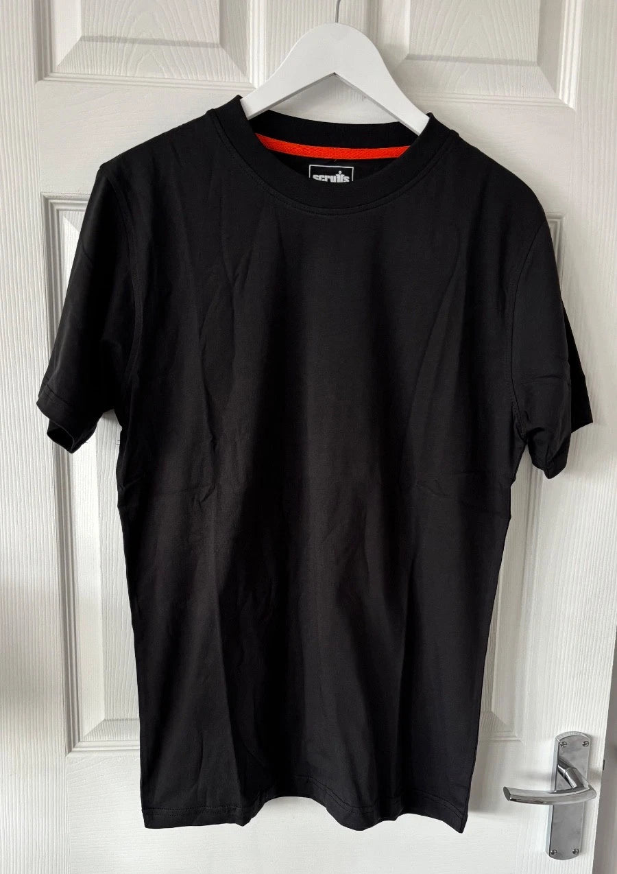 Scruffs Mens T-Shirt Eco Worker Black Size Small   A5