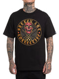 Sullen Men's Red Skull Badge Short Sleeve Standard T-shirt Tattoo Art Logo Tee