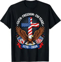 250th Anniversary USA Faith Freedom 4th of July Patriotic T-Shirt